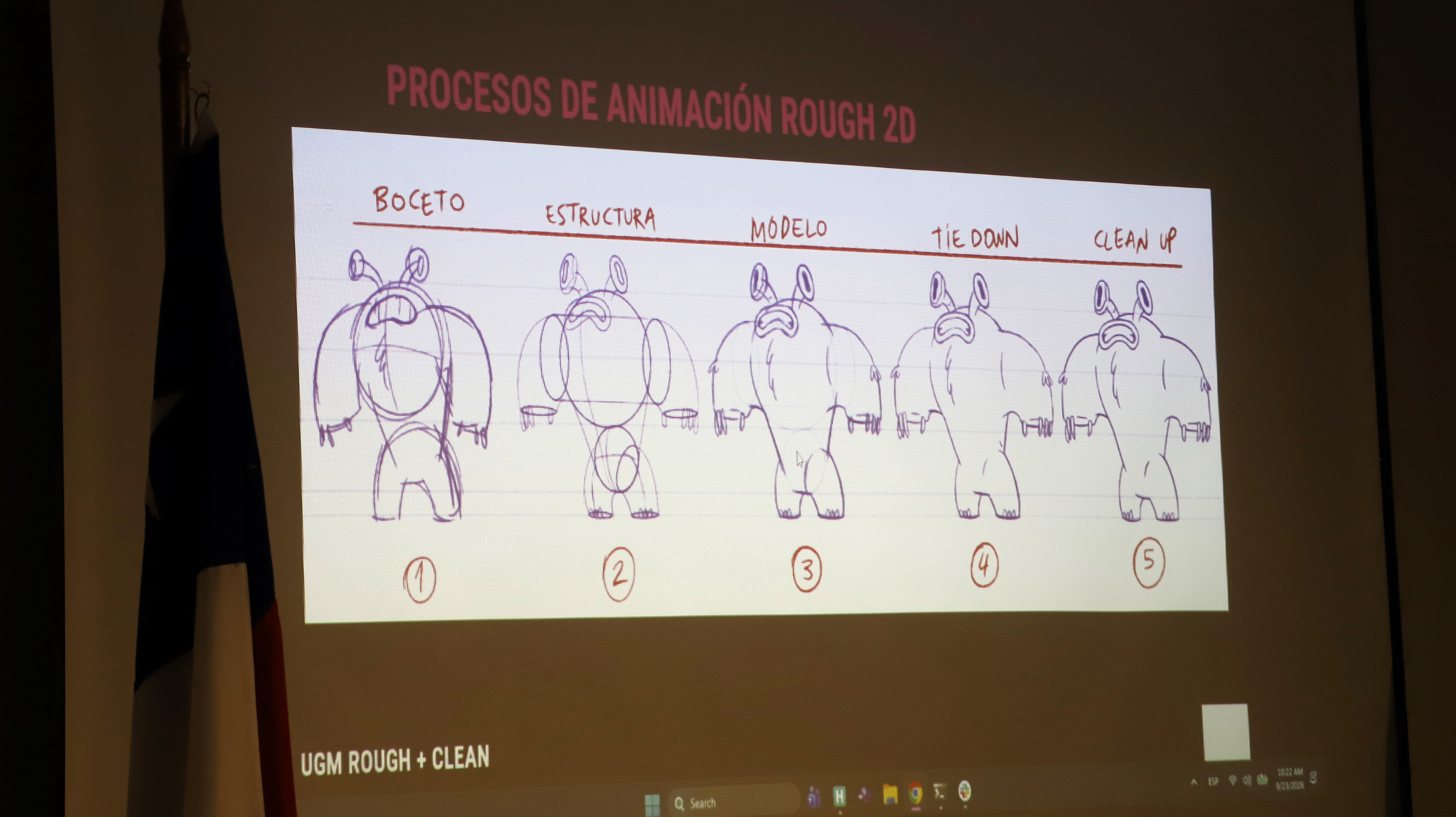 Imagen de la noticia: Estudiantes de Diseño en Animación Digital UGM participaron en workshop de animación 2D