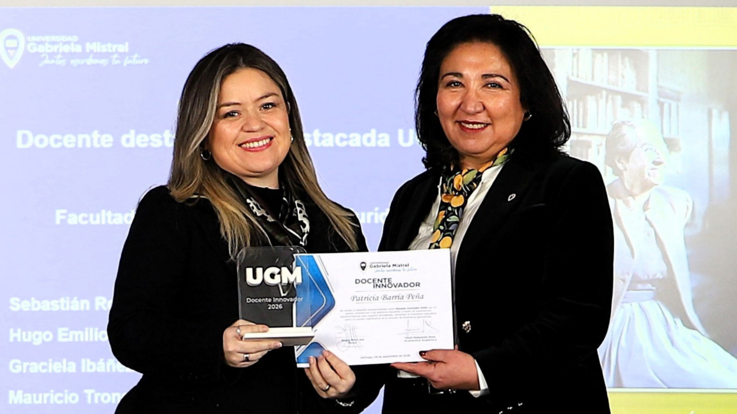 Imagen de la noticia: Innovación, práctica y acompañamiento: Estos fueron los docentes reconocidos en el Claustro Académico UGM 2026