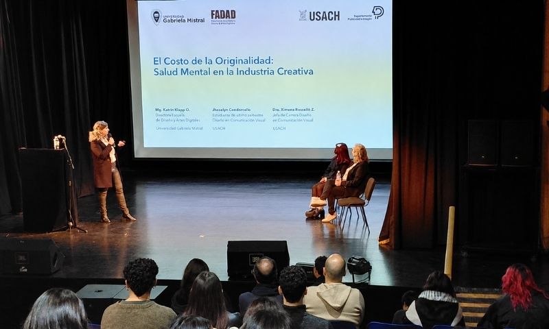 Directora de Diseño y Artes Digitales UGM expuso sobre los riesgos de salud mental que afectan a los creadores de la industria creativa